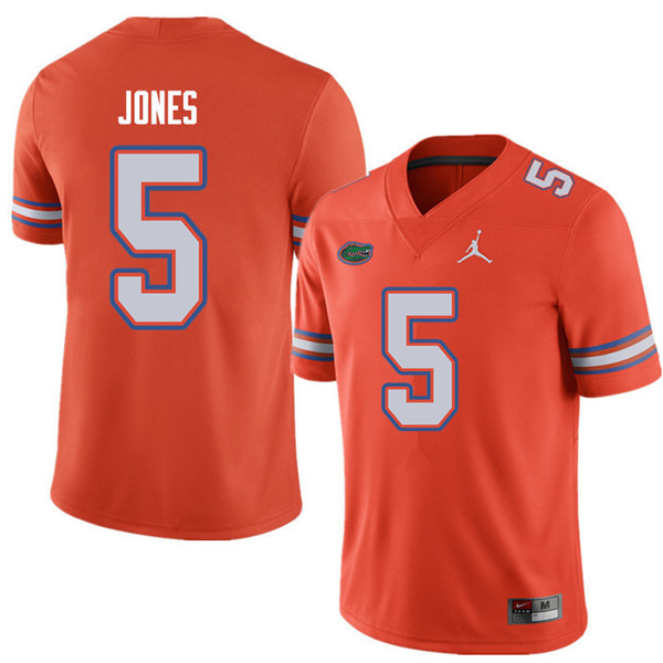 Jordan Brand Men #5 Emory Jones Florida Gators College Football Jerseys Sale-Orange - Click Image to Close